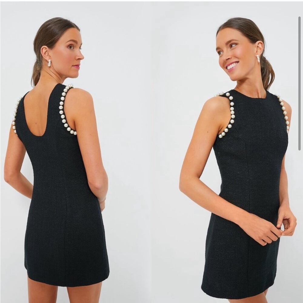 Hyacinth House NEW Black Pearl Meredith Tweed Cocktail Party Mini Dress Size NWT